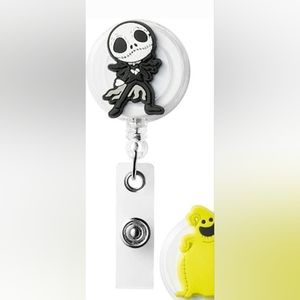 Disney The Nightmare Before Christmas Badge Reel Retractable ID Holder NEW